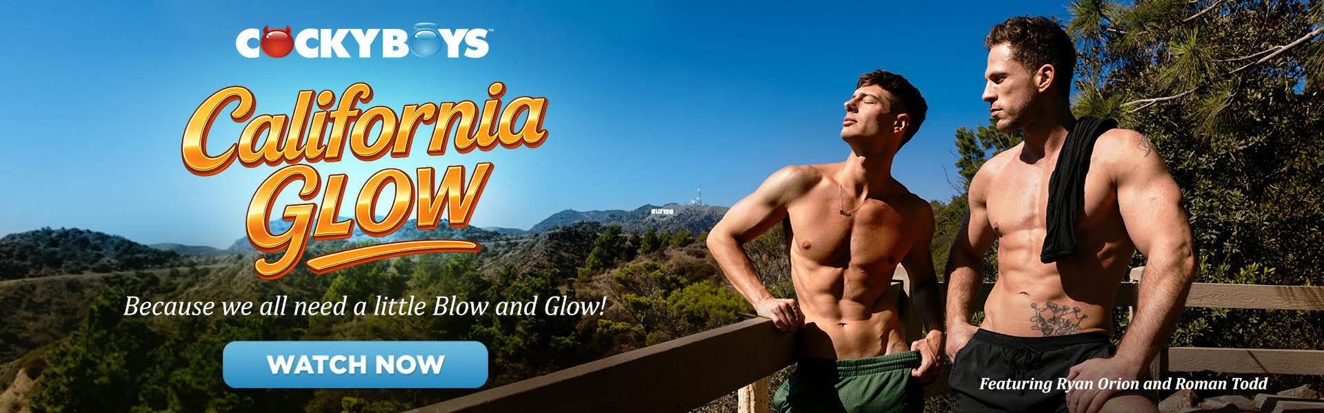 California Glow with the studs of Cockyboys