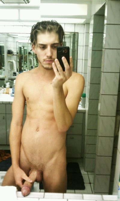 Bathroom Mirror Boner