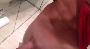 Shaved cock selfie