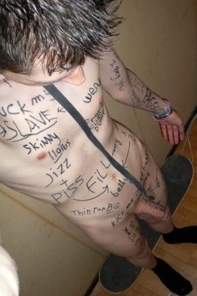 Slut Skater Boy Got Tagged