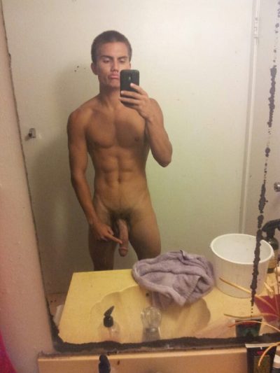 Showing Off His Hard Twink Dick