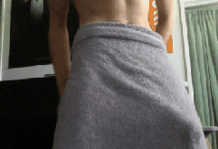Dropping His Towel: Skinny Boy With a Huge Cock