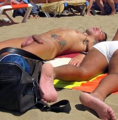 Sunbathing on the Nude Beach