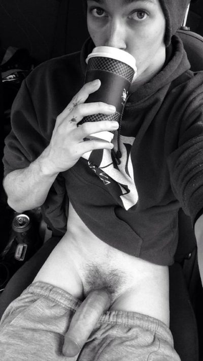 Morning Latte with a Hard Cock