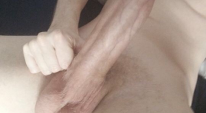 Long and Hard Uncut Cock