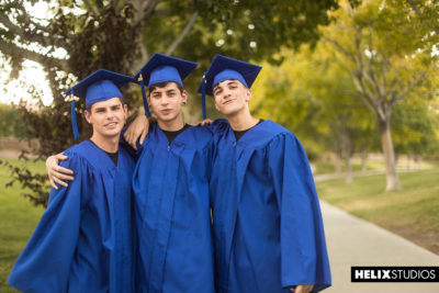 Graduates with Aiden Garcia and Seth Peterson