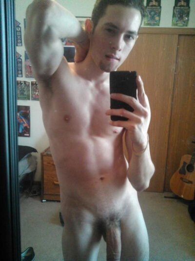 Mirror Selfie Hanging Cock