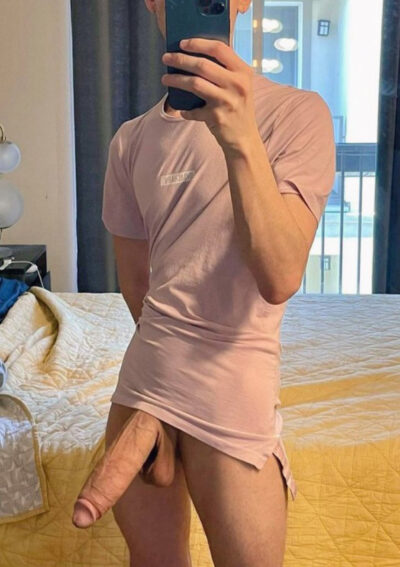 Thick Twink Dick Selfie