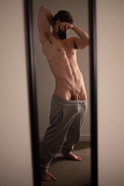 Sweatpants Boner Selfie