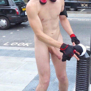 Rollerblading Naked! Hot & Hard Blondie