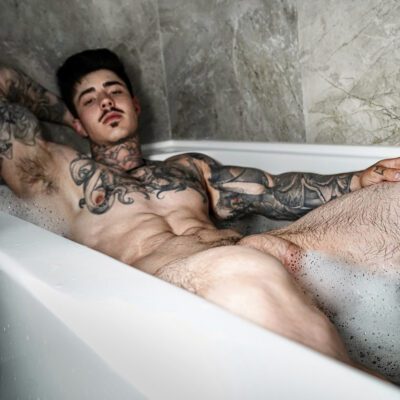 Playing with a Meaty Cock in the Bath